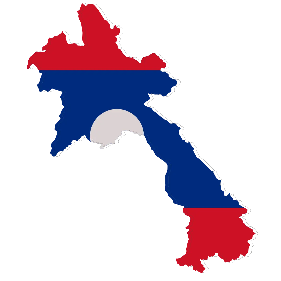 Laos import export trade map