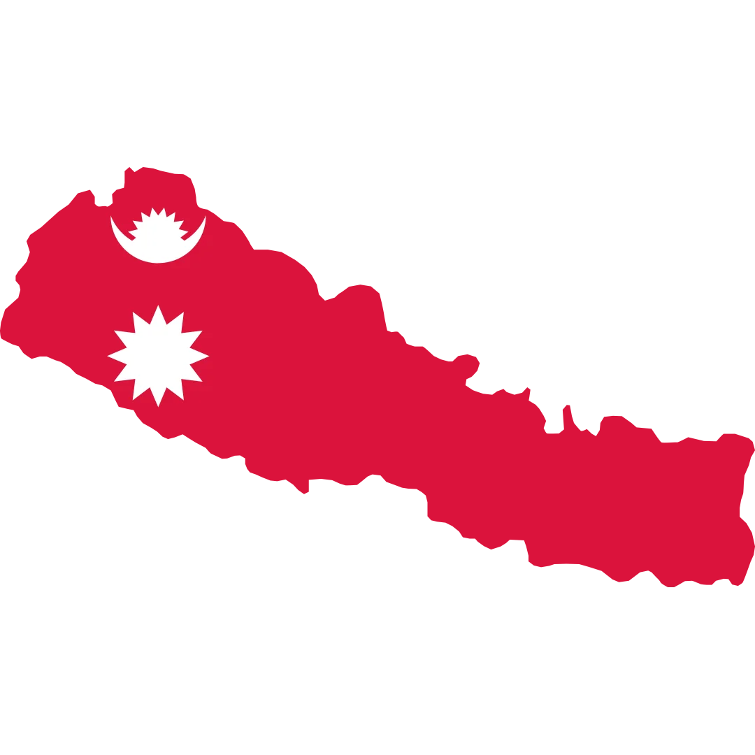 Nepal import export trade map
