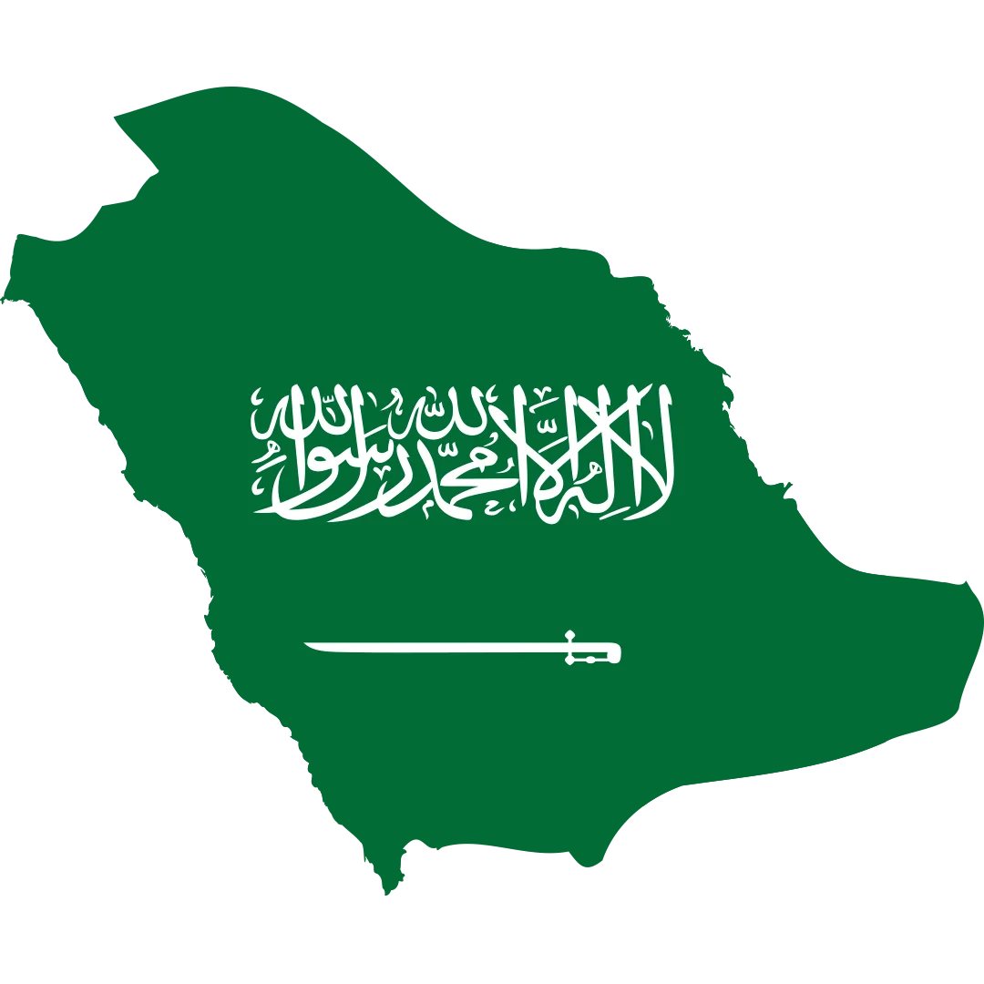 Saudi Arabia import export trade map
