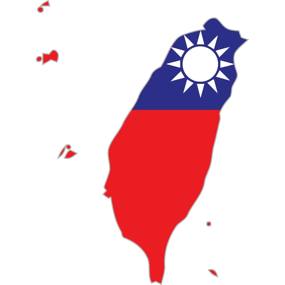 Taiwan import export trade map