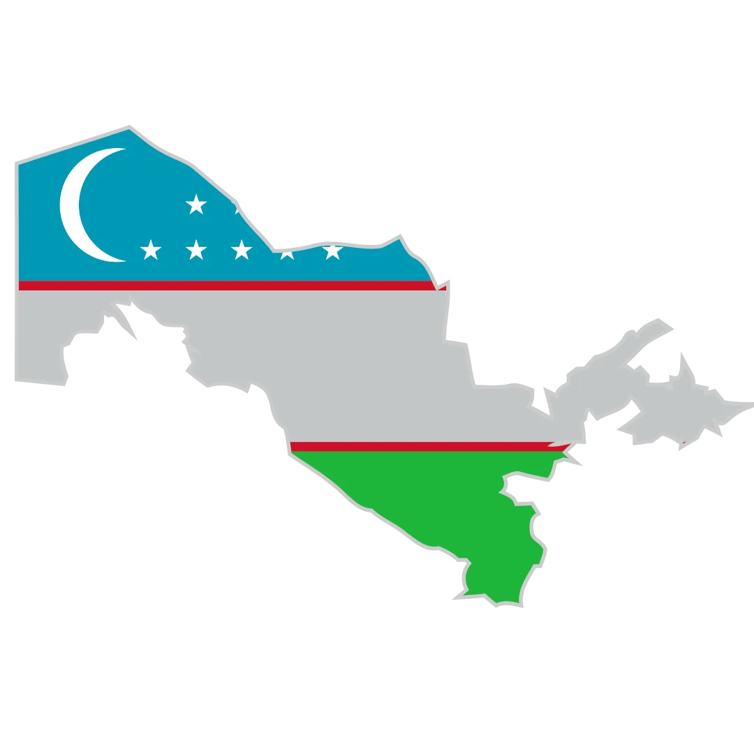 Uzbekistan import export trade map